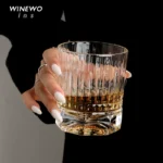 {Light will turn to meet you} Medieval Nordic VINTAGE crystal glass wine glass whiskey glass beer mug