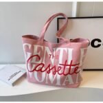 korean niche canvas bag bag women's 2025 new fashion large capacity tote bag letter shoulder class tote bag