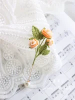 Diy micro hook pure copper brooch accessories - Image 3