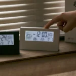 LED silent smart weather electronic clock ins desktop clock perpetual calendar desktop transparent student small alarm clock - Image 3