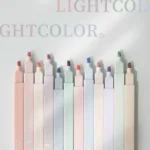 Soft-headed highlighter set light-colored highlighter marker pen students use a marker pen set to draw a key endorsement artifact Morandi color rough stroke key silver light note pen color mark