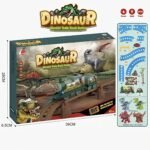Rail Car Toys Rail Car Sound and Light Simulation Retro Train Dinosaur Rail Car Cross-border Special for Children's Toys - Image 2