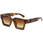 2025 new European and American thick-framed sunglasses, trendy square-frame foreign trade glasses, personalized cross-border large-frame sunglasses - Image 3