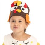 Cross-border Halloween Hat Funny Tricky Turkey Hat Hand Crochet Thanksgiving Party Dress Up Headgear Wholesale - Image 2