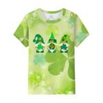 St. Patrick's Day T-shirt plus size women's clothing independent station Amazon women's clothing full-body printed European and American printing short-sleeved TOP - Image 4