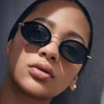 Small frame oval retro sunglassesEuropean and American ins Internet celebrities with the same sunglasses, high-end catwalk sunglasses, personality - Image 3