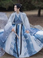 Traditional Hanfu waist-length gown - Image 2