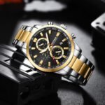 The new men's three-eyed six-hand over-function sports watch luminous waterproof cross-border hot-selling calendar business watch - Image 4