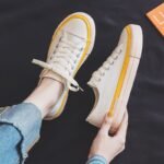 Pull back Japanese small white shoes ins canvas shoes female students 2022 spring and autumn Korean version of Harajuku style all-match sneakers - Image 7