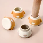 Chair foot cover silicone mute table and chair foot pad wear-resistant universal wood floor protective cover table non-slip stool leg pad