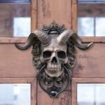 Cross-border Independence Station Resin Ornament Punk Satan Skull Sheep Head Wall Decoration Pendant Handicraft European and American Manufacturers - Image 3