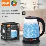 RAF European regulation household electric kettle automatic power off anti-dry kettle glass visible household kettle 2L