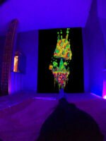 Amazon Black Light Skull Tapestry Ultraviolet Active Psychedelic Neon Tapestry Tree of Life Luminous Party Background - Image 8