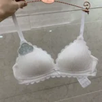 Small chest gathered sexy no steel ring bra summer big chest small new girl student underwear breathable and comfortable bra