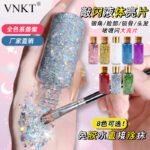 Glittering Liquid, Big Sequin, Pop Sparkle, Stage Makeup, Hair, Face, Glue-Free Gel, Glitter, Eyeshadow Makeup - Image 4