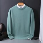 Factory batch round neck cardigan men's loose knitted base layer autumn and winter new korean version casual men's sweater top - Image 3