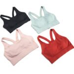 Cross-border sports bra seamless one-piece cup sports underwear adjustable breasted fitness yoga bra - Image 5