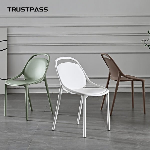Designer Simple Fashion Leisure Plastic Chair Creative Computer Chair Office Dining Chair Conference Chair Negotiation Chair