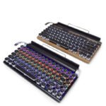 Cross-border punk retro mechanical keyboard e-sports game Internet cafe wired wireless bluetooth blue axis real mechanical keyboard