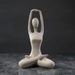 Nordic minimalist sandstone yoga characters decorative ornaments yoga studio living room dining room study creative home decorations - Image 4