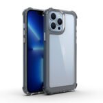 The new version is suitable for iPhone14promax transparent anti-fall second-generation material shell Apple 14 electroplating button mobile phone shell - Image 6