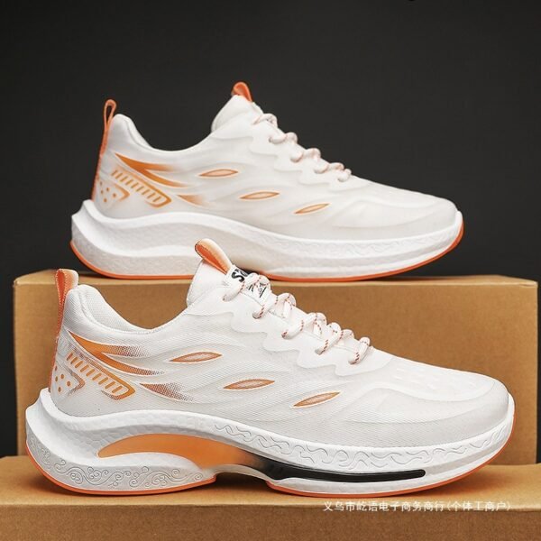 Summer Breathable Men's Shoes 2025 New Youth Athleisure Running Shoes Lightweight and Deodorant Daddy Mesh Trendy Shoes