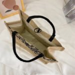 Japanese cotton and linen women's bag new simple printed handbag lunch storage bag girl work shoulder bag - Image 4