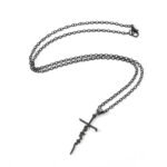 New cross-border couple faith letter necklace faith stainless steel European and American jewelry inspirational slogan pendant pendant - Image 5