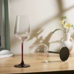 Rose Life Classic Black Red Cup Stem Goblet Red Wine Glass Slender Light Surplus Sound Pleasant