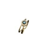 European and American cross-border jewelry sources, copper zircon, enamel dripping oil rings, female evil eyes, retro tail rings, open rings - Image 5