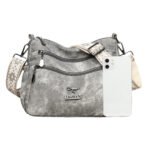 Cross-border fashion shoulder bag women's bag large capacity soft leather texture tote bag fashion versatile mother bag middle-aged women's bag - Image 5