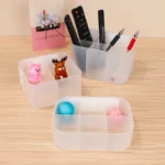Square finishing small box transparent plastic grid Japanese-style desktop drawer storage box separate kitchen tableware stationery - Image 4