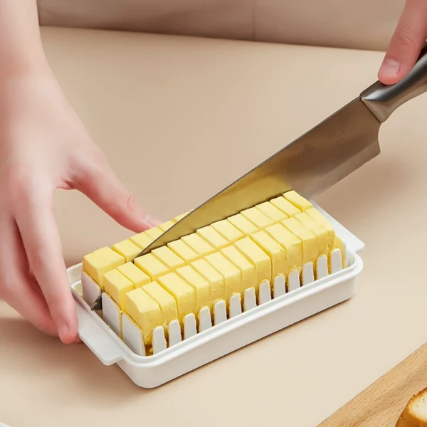 Butter cutting storage box with lid refrigerator cheese cheese storage crisper baked tofu butter knife cutter