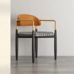 Nordic Light Luxury Dining Chair Creative Designer Iron Art Leisure Chair Home Back Chair Desk Chair Negotiation Chair Makeup Chair