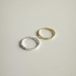 Depressed pig head ~ S925 sterling silver ~ clane style simple Japanese temperament texture fine ring ring