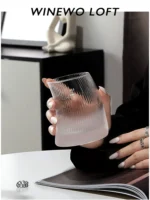 {Yun Fan Ji Cang Hai} Medieval Glass VINTAGE Finnish Cup Whiskey Glass Nordic Wind Ins Wind Cup - Image 2