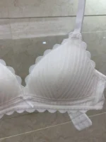 Small chest gathered sexy no steel ring bra summer big chest small new girl student underwear breathable and comfortable bra - Image 4