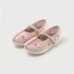 Girls' Hanfu Lotus Embroidery Shoes - Image 5