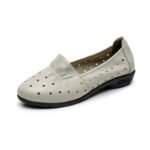 Cowhide single shoes women's shoes comfortable flat with summer soft bottom soft surface 6066 - Image 3