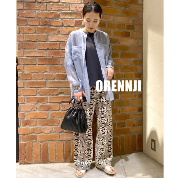 10% off free shipping cost-effective 4-color NA pattern trousers loose plaid casual pants Japanese women's summer new style C