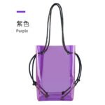Summer transparent PVC jelly bag beach bag tide bucket shoulder bag large capacity women's fashion multifunctional backpack - Image 6