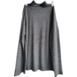 Exported to Japan in autumn and winter, hand-made pure cotton brushed high-neck long-sleeved bottoming shirt simple and versatile couple men and women - Image 5