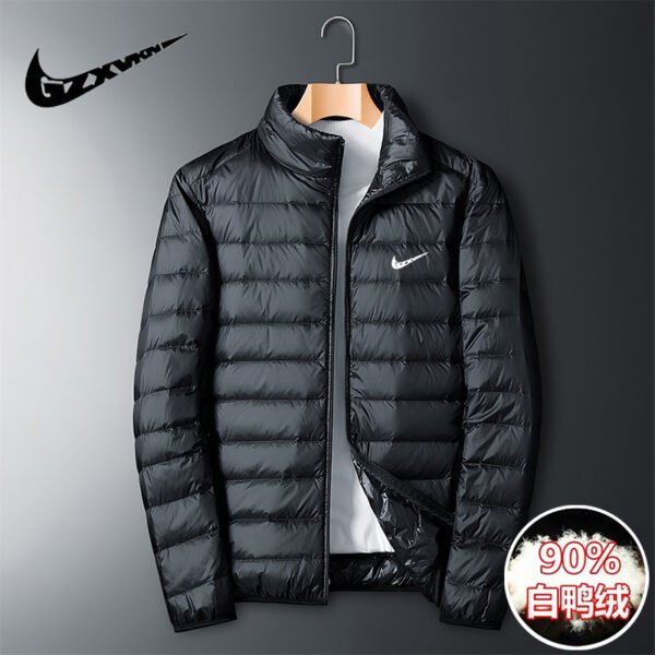 One piece dropshipping brand light down jacket men's loose large size light short casual autumn and winter windproof and warm