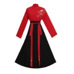 Traditional Hanfu red and black suit - Image 5