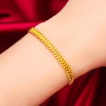 Brass Gold Plated Women's Bracelet Fashion Vietnam Shajin Boss Bracelet Men's 24K Gold Plated Jewelry Cross-border Source - Image 4