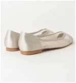 High quality! Japanese satin bread edge fish mouth transparent mesh simple temperament pedicure commuter shoes flat sandals women - Image 4