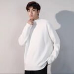 Semi-turtleneck sweater men's fall/winter 2024 new fleece thickened mid-neck inner with men's men's knitted base layer - Image 3