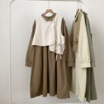 Japanese Cotton Loose Vest + Dress Two-piece Set 2022 Autumn New Mori Style Niche Design Sense Long Dress