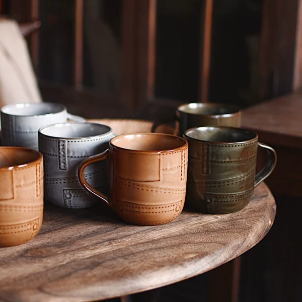 Ceramic splicing coffee cup