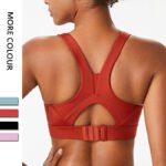 Cross-border sports bra seamless one-piece cup sports underwear adjustable breasted fitness yoga bra